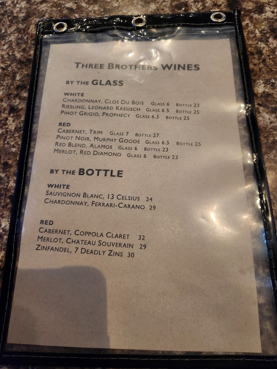 Menu 3 Brothers Corner Tavern-10