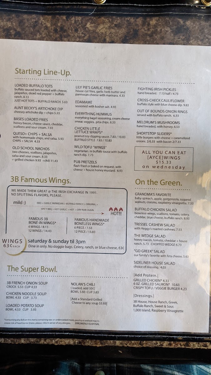 Menu 3 Brothers Corner Tavern-5